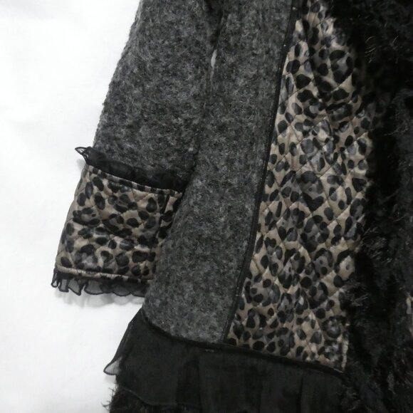 ARIA A USA | medium | Stylish Leopard Print Faux Fur Coat - Picture 6 of 16